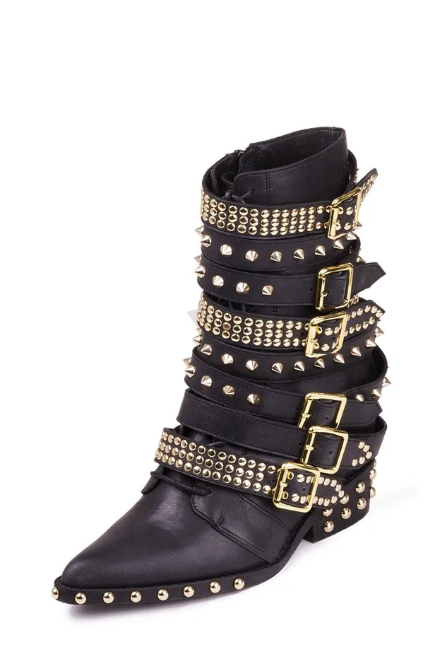 Women Jeffrey Campbell Ankle To Mid DRACOSTUD White Silver