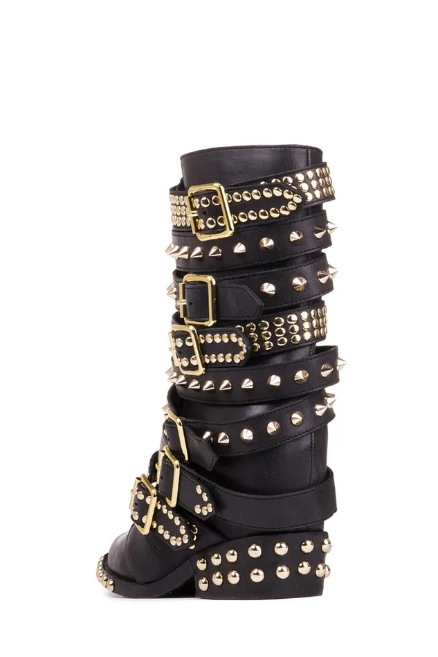 Women Jeffrey Campbell Ankle To Mid DRACOSTUD White Silver