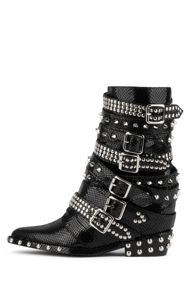 Women Jeffrey Campbell Ankle To Mid DRACOSTUD White Silver