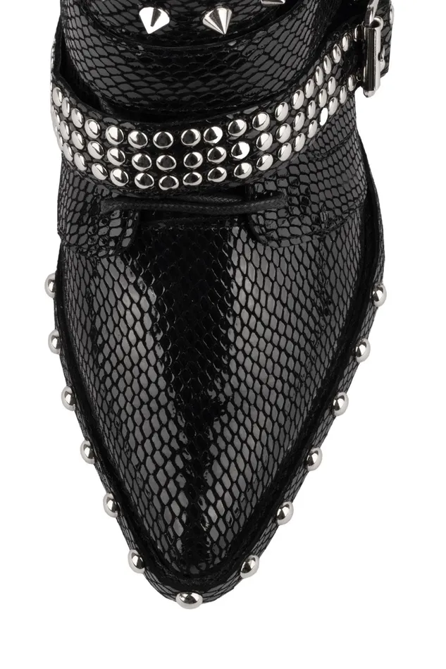 Women Jeffrey Campbell Ankle To Mid DRACOSTUD White Silver