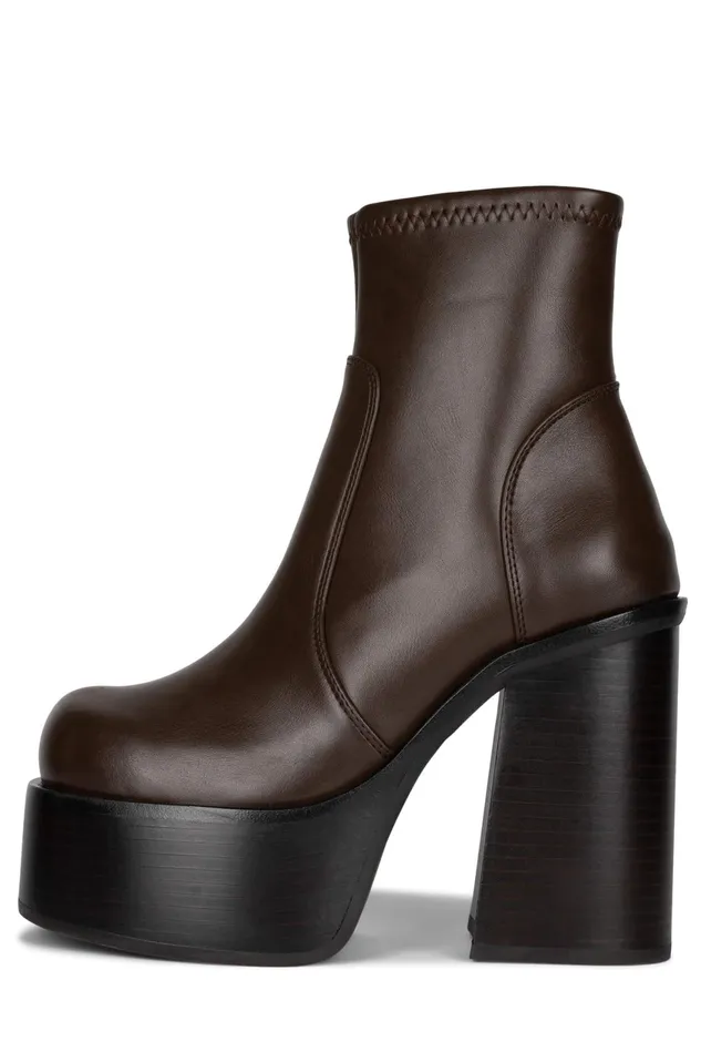 Women Jeffrey Campbell Ankle To Mid GRIMES Dark Brown