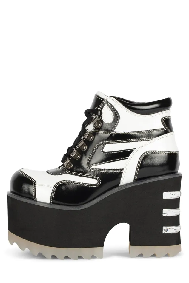 Women Jeffrey Campbell Boot DANGERS Black White