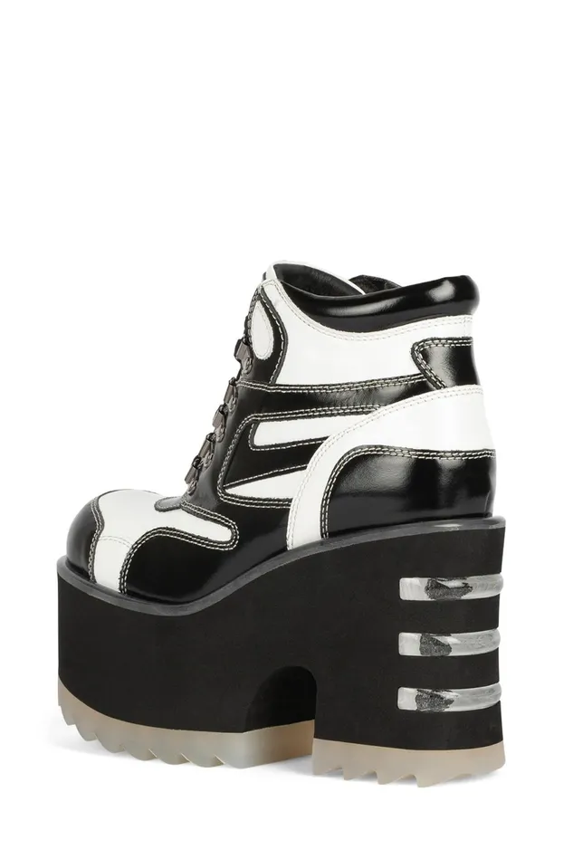 Women Jeffrey Campbell Boot DANGERS Black White