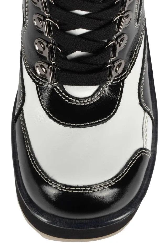 Women Jeffrey Campbell Boot DANGERS Black White