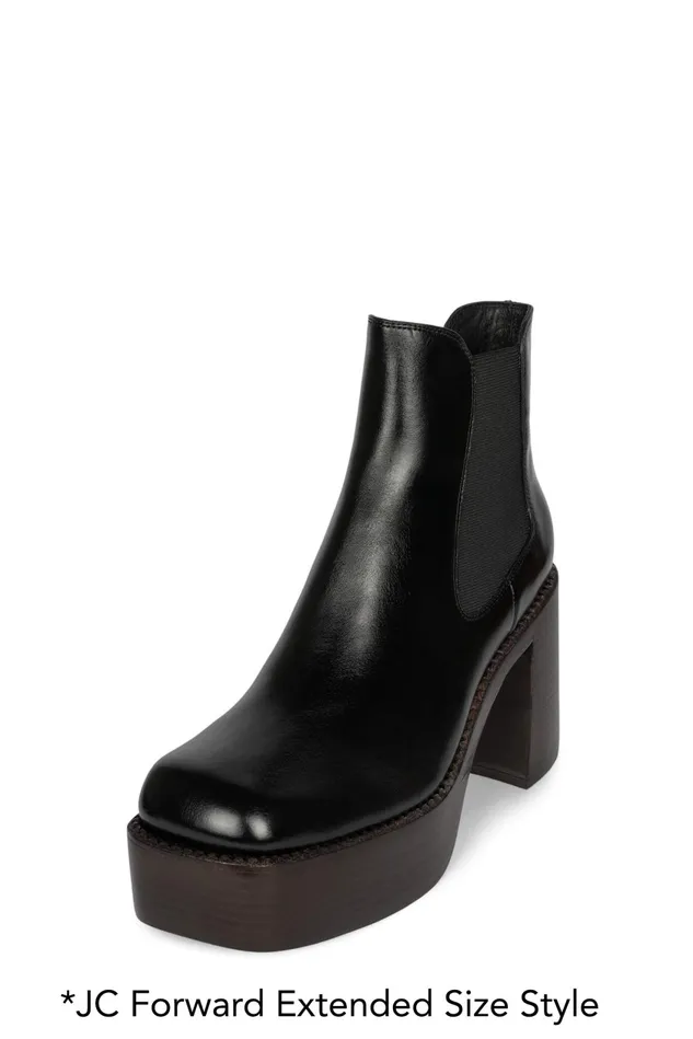 Women Jeffrey Campbell Boot DRUMNBASS Tan Tan Polish Stack