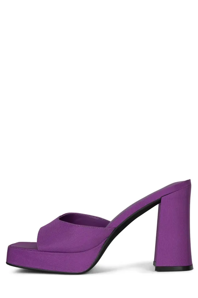 Women Jeffrey Campbell Heel NINETY Purple Faille