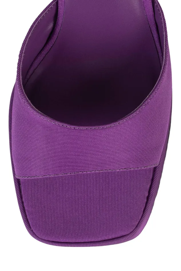 Women Jeffrey Campbell Heel NINETY Purple Faille