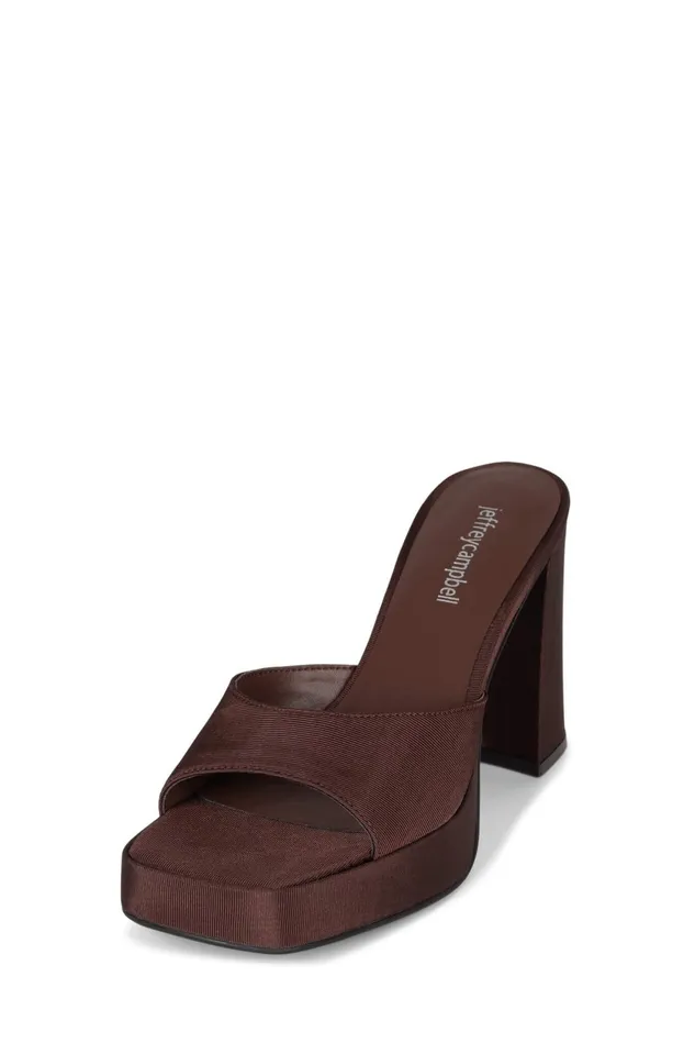 Women Jeffrey Campbell Heel NINETY Purple Faille