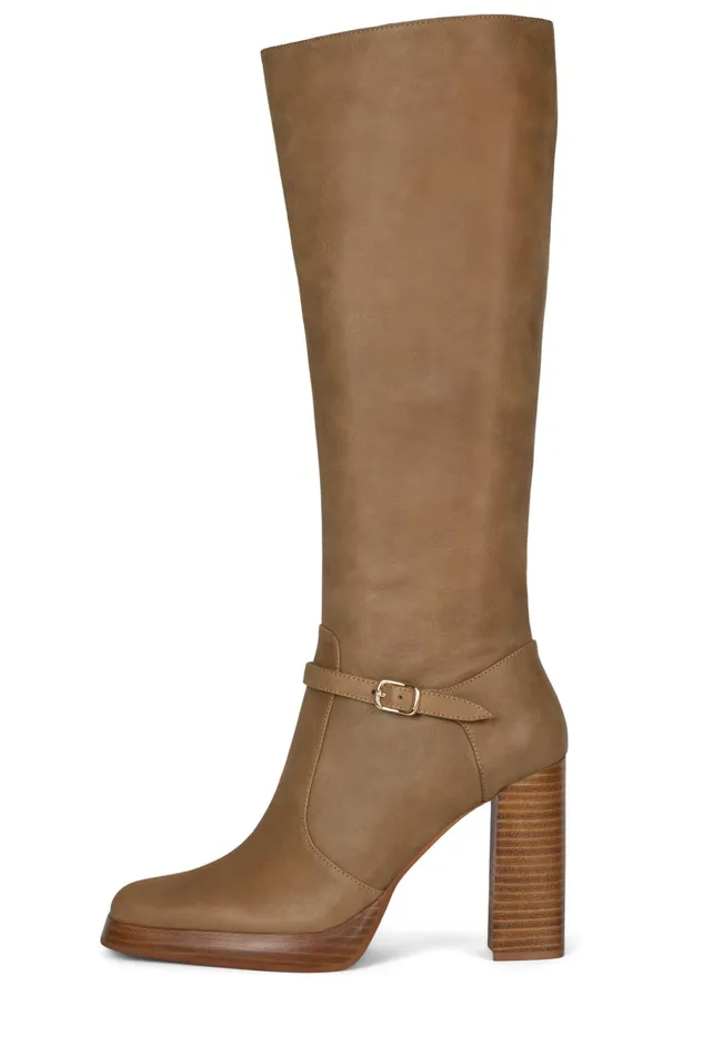 Women Jeffrey Campbell Knee To Thigh IGGIE Camel
