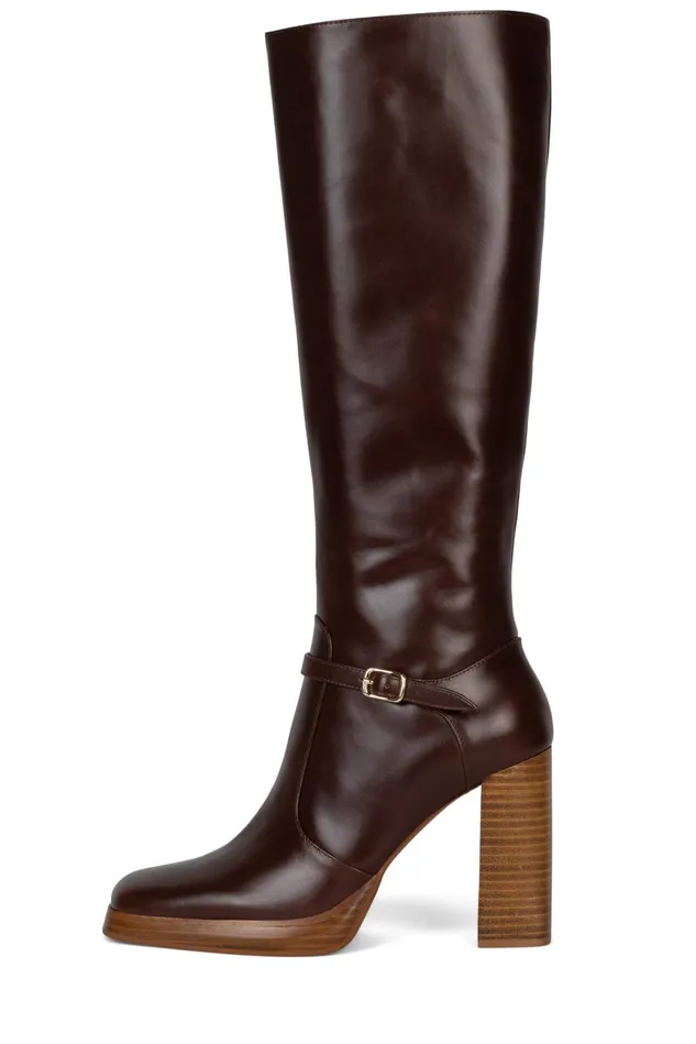 Women Jeffrey Campbell Knee To Thigh IGGIE Camel
