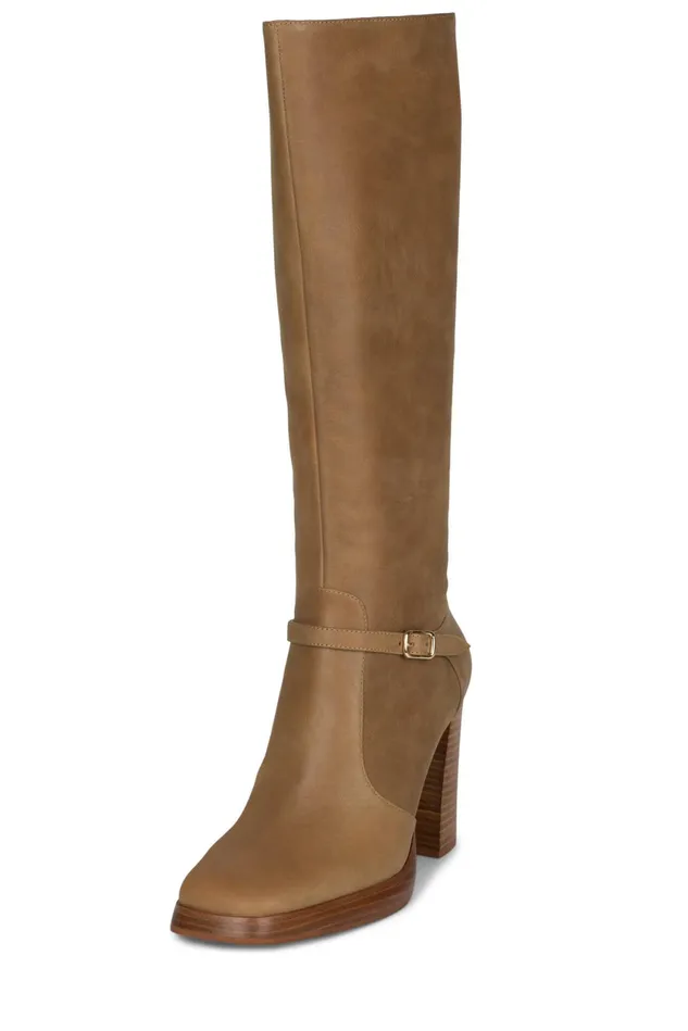 Women Jeffrey Campbell Knee To Thigh IGGIE Camel