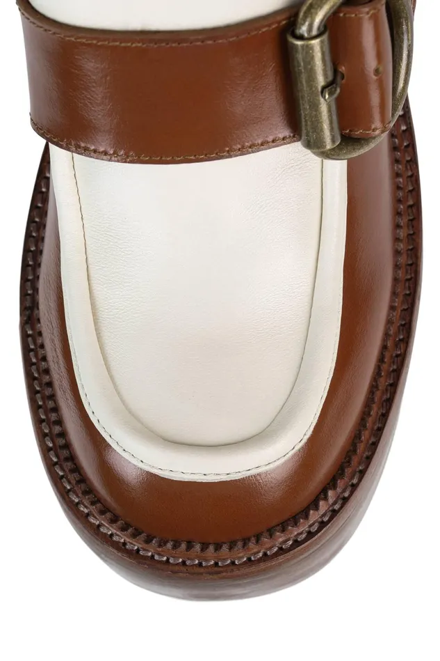 Women Jeffrey Campbell Pump OFFSET Tan Ivory