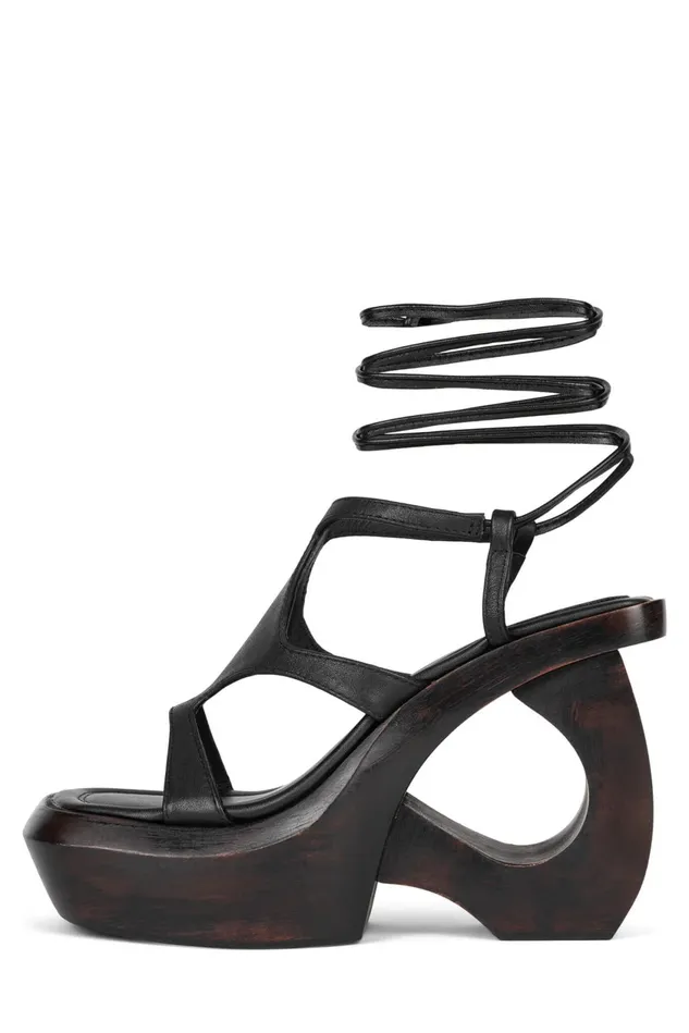 Women Jeffrey Campbell Sandal IDOLIZE Black Brown
