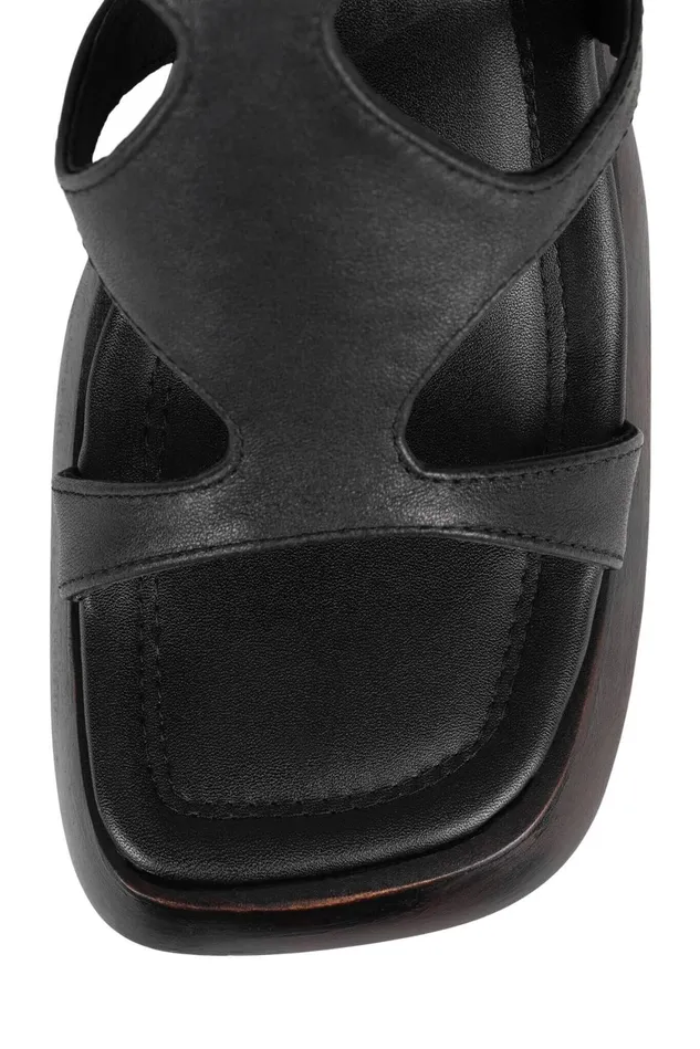 Women Jeffrey Campbell Sandal IDOLIZE Black Brown