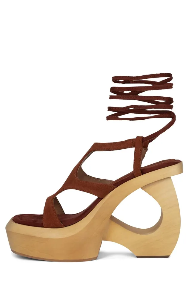 Women Jeffrey Campbell Sandal IDOLIZE Black Brown