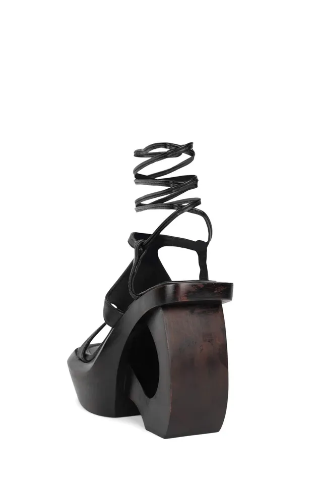 Women Jeffrey Campbell Sandal IDOLIZE Black Brown