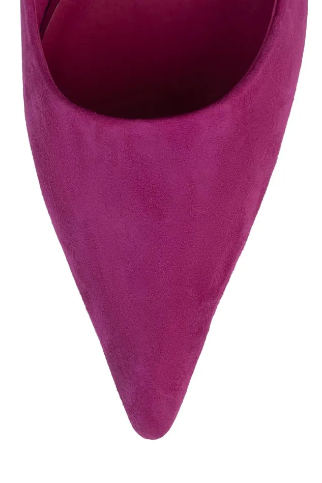 Women Jeffrey Campbell Wedge INTRIGUED Fuchsia Suede