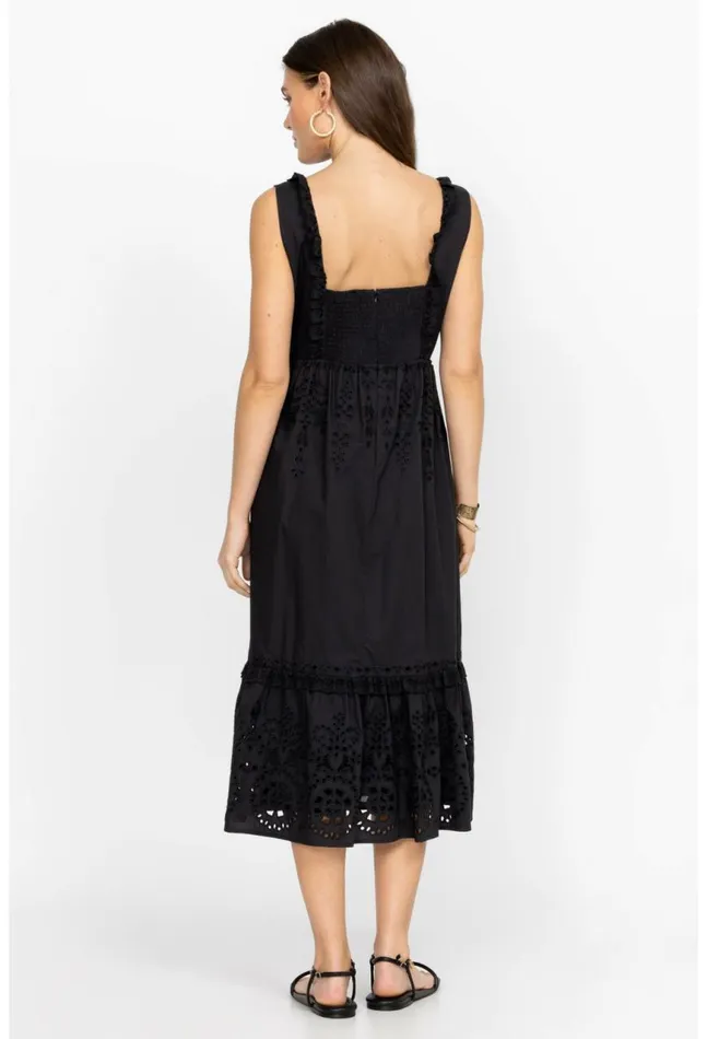 Women Jesminda Midi Dress Black Johnny Was Dresses