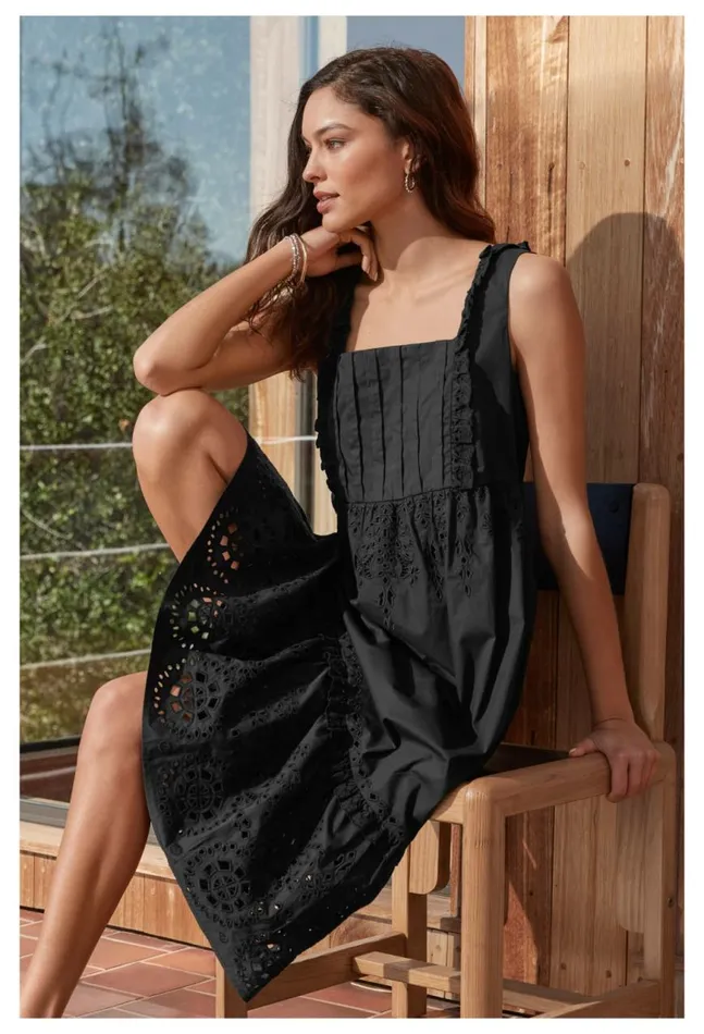 Women Jesminda Midi Dress Black Johnny Was Dresses
