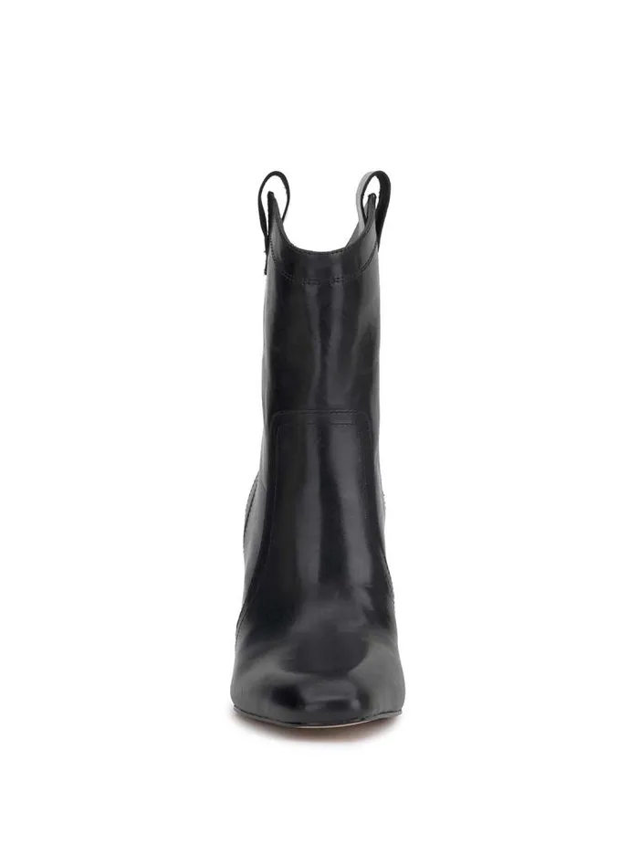Women Jessica Simpson Boots and Booties Xovira Heeled Bootie In Black Leather