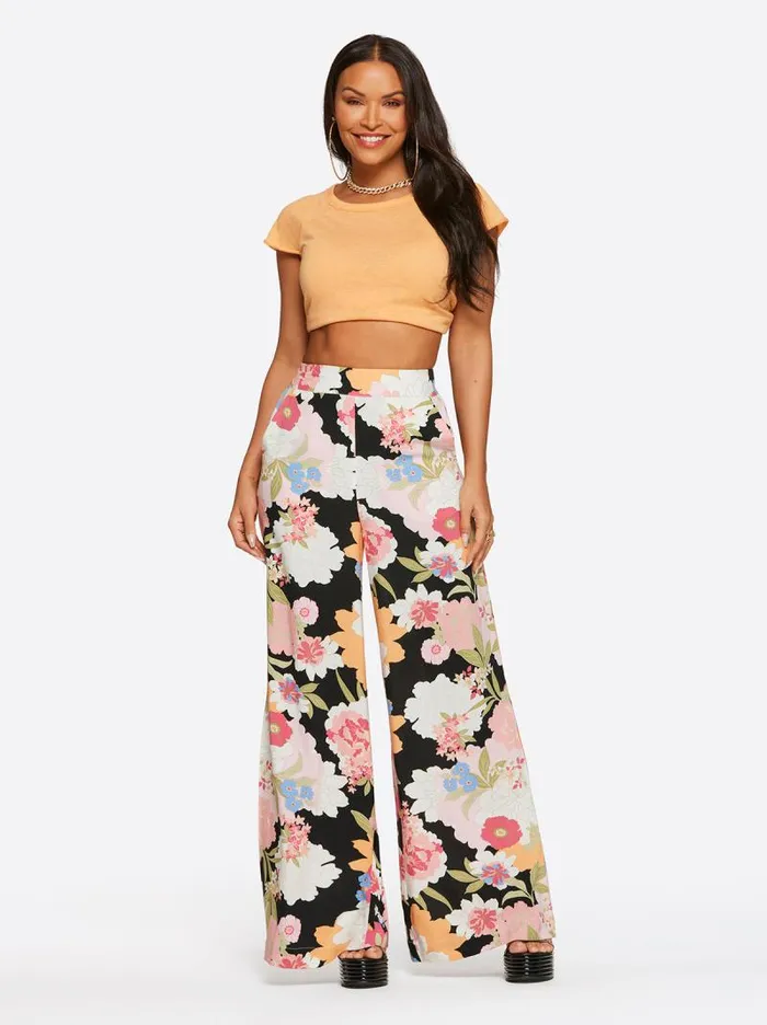 Women Jessica Simpson Bottoms Shaye Pant In Blooms In The Bay