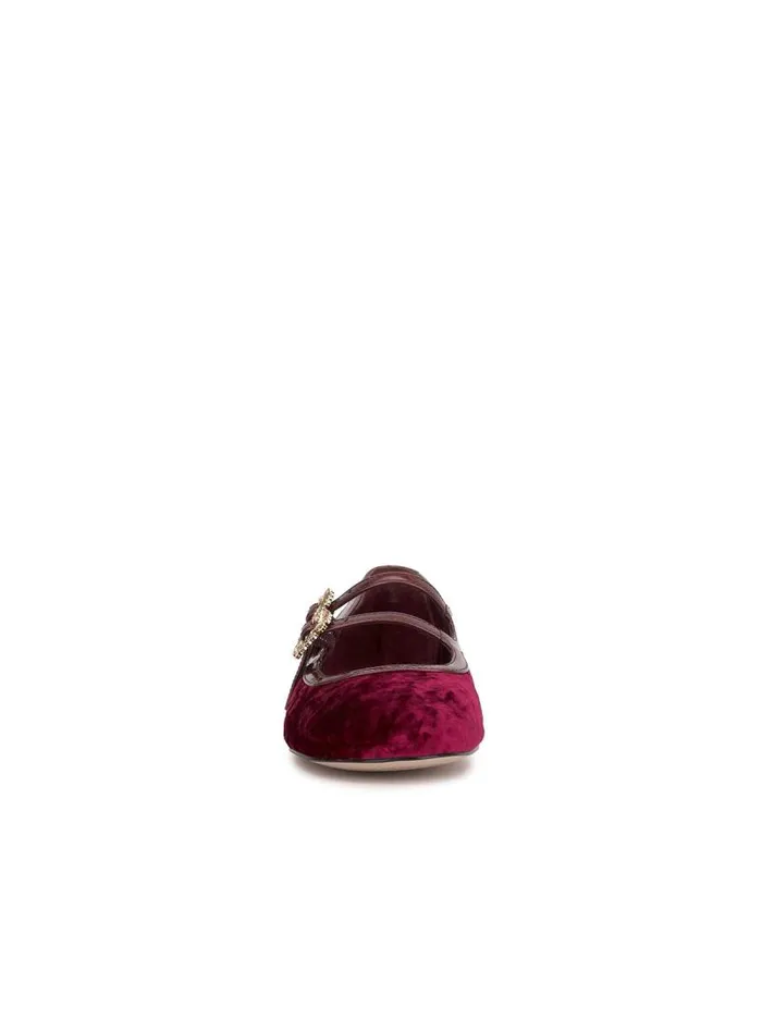 Women Jessica Simpson Flats Allista Buckle Ballet Flat In Oxblood