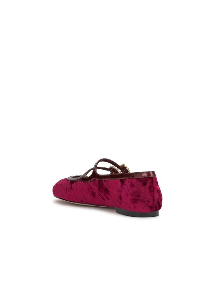 Women Jessica Simpson Flats Allista Buckle Ballet Flat In Oxblood