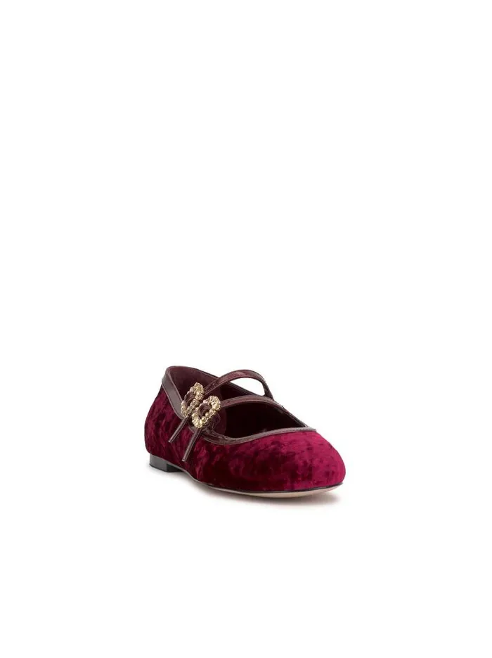 Women Jessica Simpson Flats Allista Buckle Ballet Flat In Oxblood