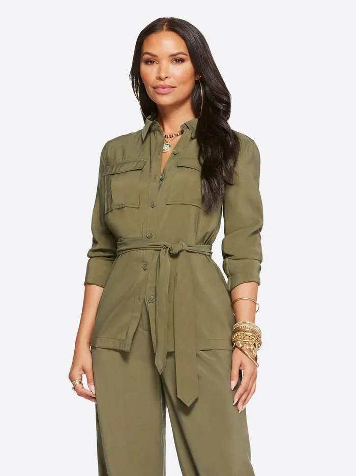 Women Jessica Simpson Jackets Blazers and Kimonos Jessa Jacket In Olive Night Women Jessica Simpson Jackets Blazers and Kimonos Jessa Jacket In Olive Night