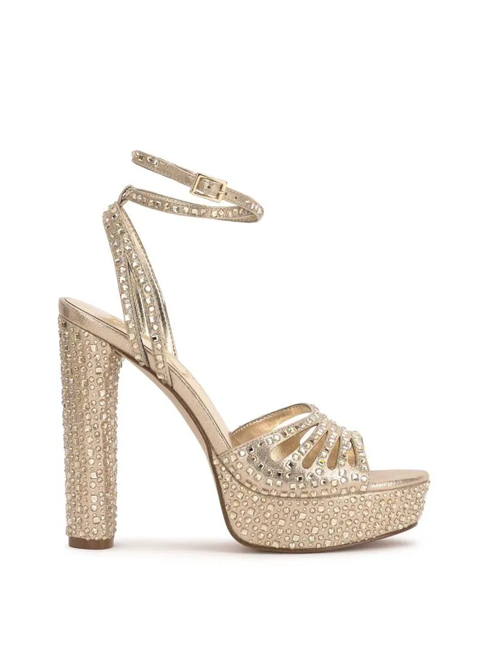 Women Jessica Simpson Platforms Iralin Platform Sandal In Champagne