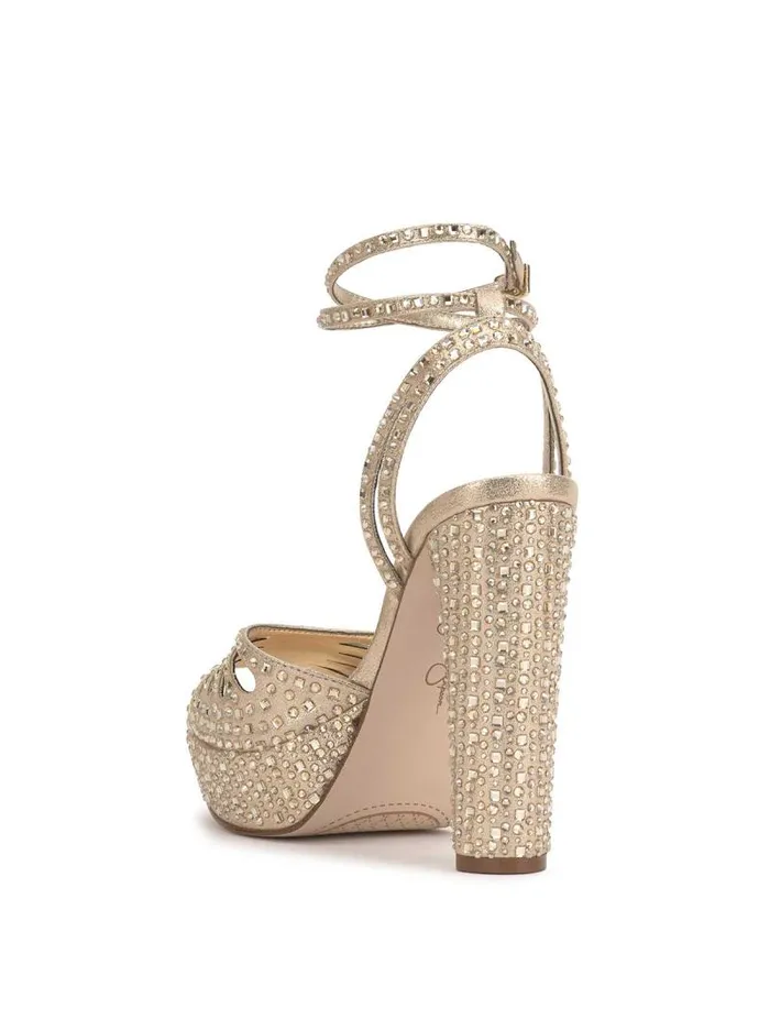 Women Jessica Simpson Platforms Iralin Platform Sandal In Champagne