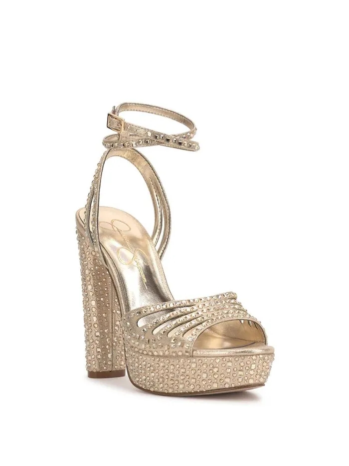 Women Jessica Simpson Platforms Iralin Platform Sandal In Champagne
