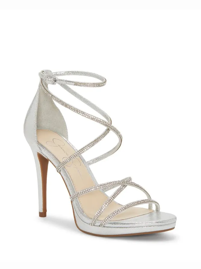 Women Jessica Simpson Platforms Jaeya High Heel In Platinum