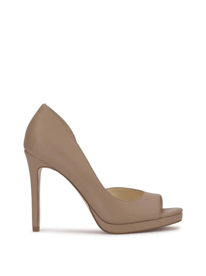 Women Jessica Simpson Platforms Kimli Peep Toe Pump In Chai Latte