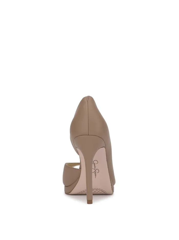 Women Jessica Simpson Platforms Kimli Peep Toe Pump In Chai Latte