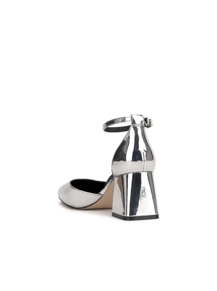 Women Jessica Simpson Pumps Fulian Block Heel Pump In Silver
