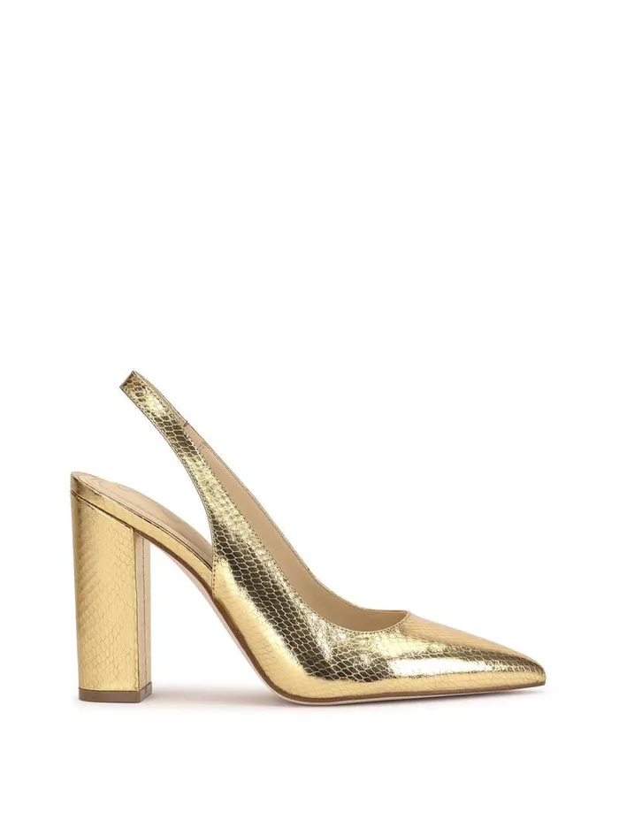 Women Jessica Simpson Pumps Noula Slingback Pointed Toe Pump In Gold