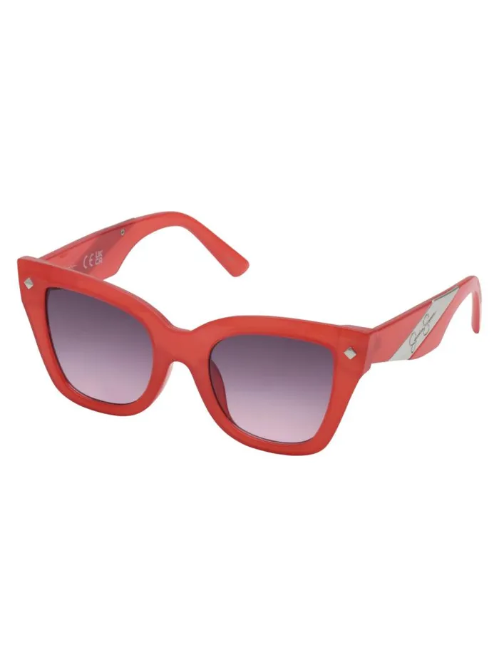 Women Jessica Simpson Sunglasses Bold Cat Eye Sunglasses In Milky Coral