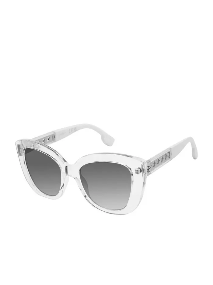 Women Jessica Simpson Sunglasses Glamorous Cat Eye Sunglasses In Crystal and Clear Women Jessica Simpson Sunglasses Glamorous Cat Eye Sunglasses In Crystal and Clear