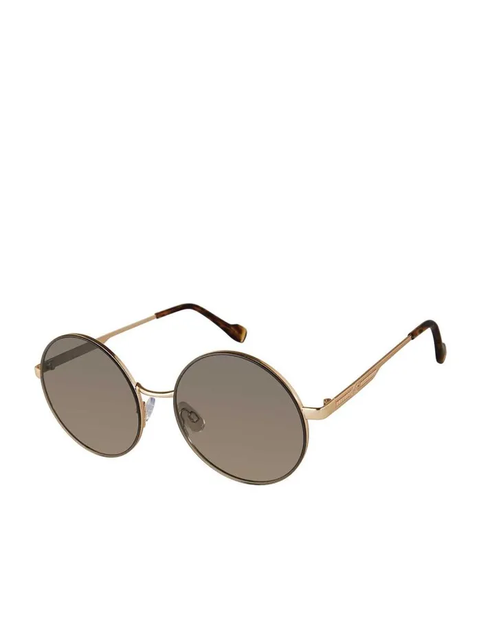 Women Jessica Simpson Sunglasses Vintage Metal Round Sunglasses In Gold and Tortoise Women Jessica Simpson Sunglasses Vintage Metal Round Sunglasses In Gold and Tortoise