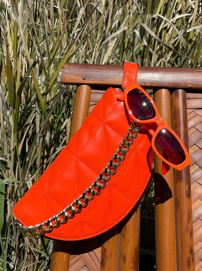 Women Jessica Simpson Sunglasses Vintage Oval Sunglasses In Orange