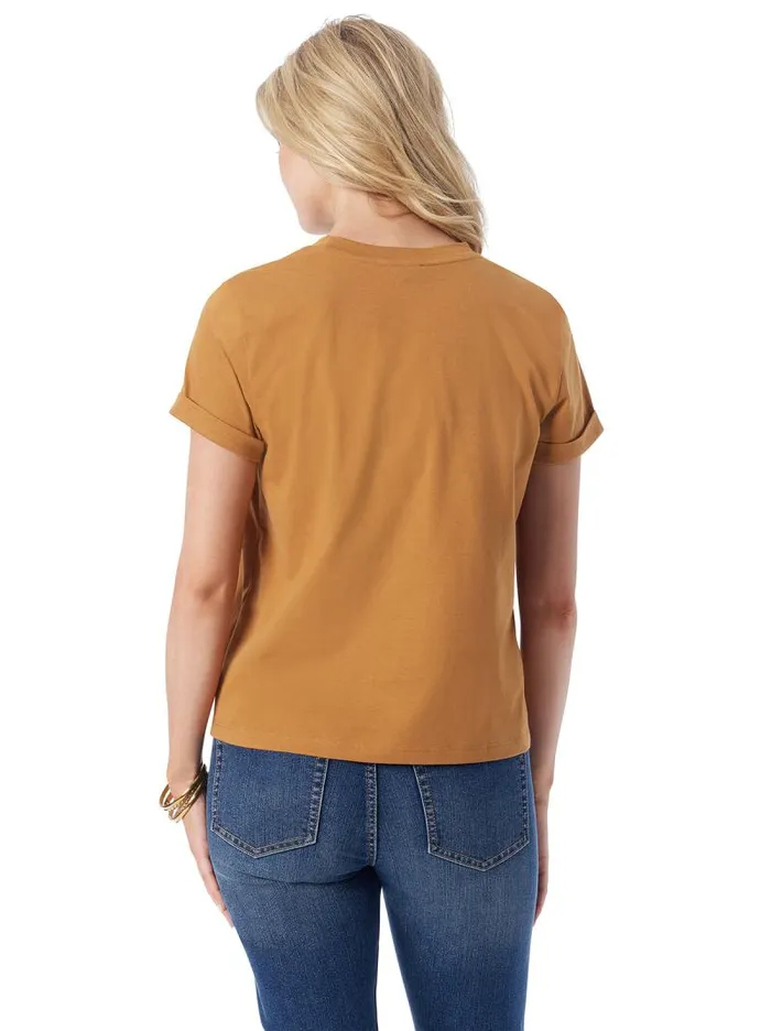 Women Jessica Simpson Tops and Tees Ike Tee In Bone Brown
