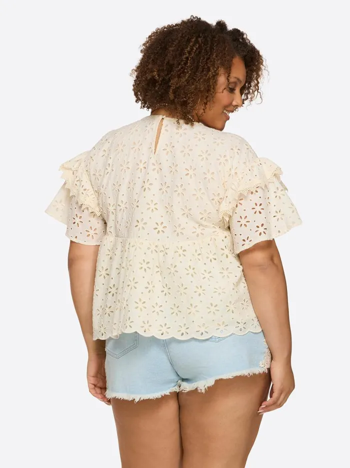 Women Jessica Simpson Tops and Tees Mareike Top In Parchment
