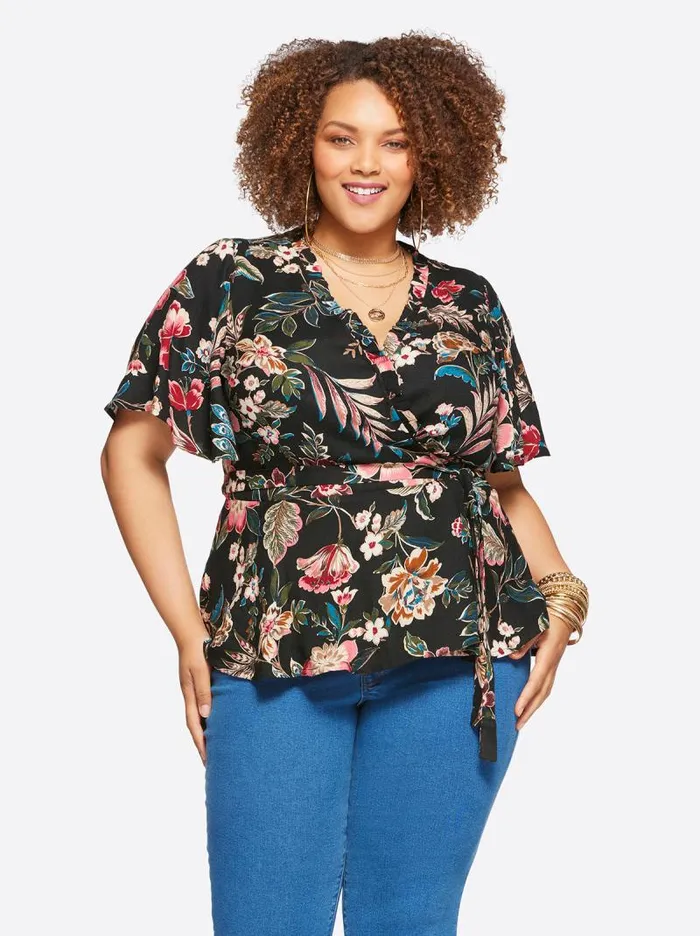 Women Jessica Simpson Tops and Tees Misha Top In Arcadian Blooms