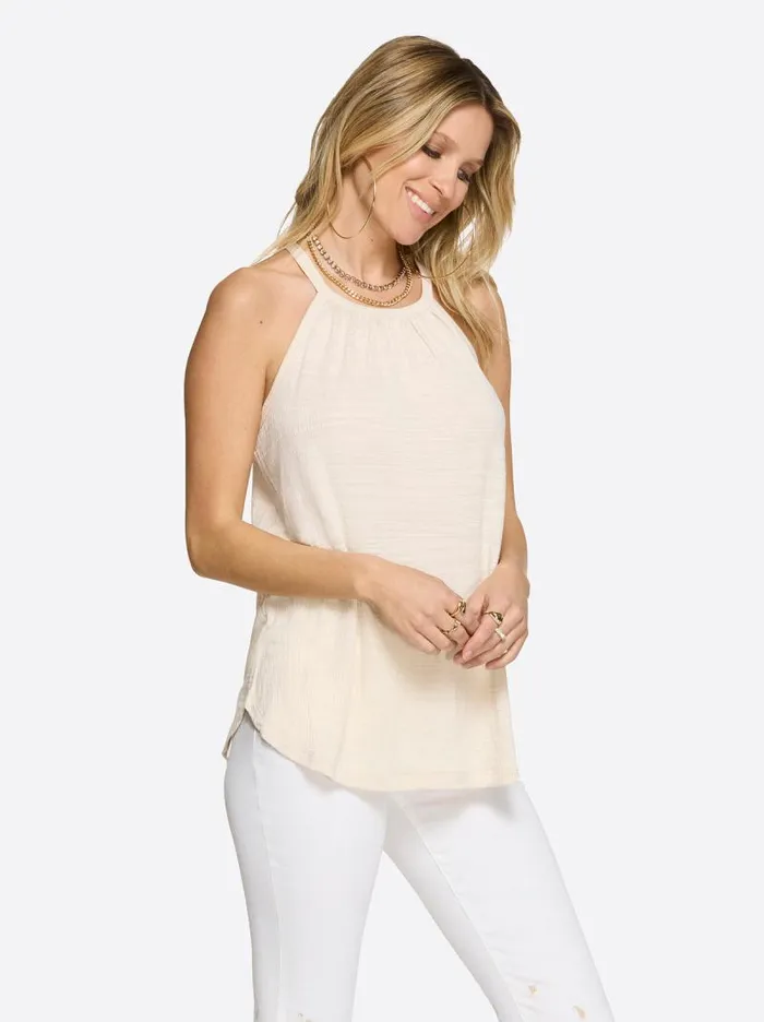 Women Jessica Simpson Tops and Tees Nyre Tank In Parchment