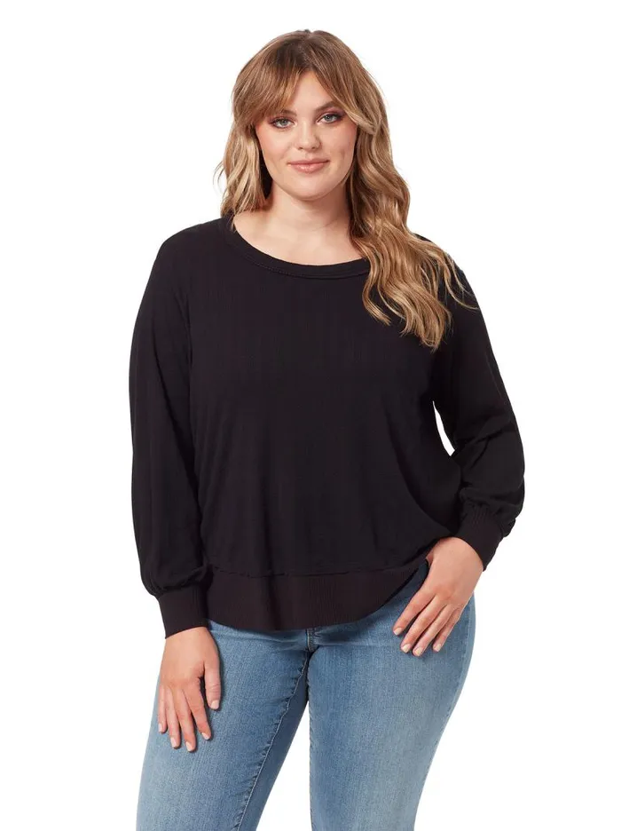 Women Jessica Simpson Tops and Tees Poppy Top In Black