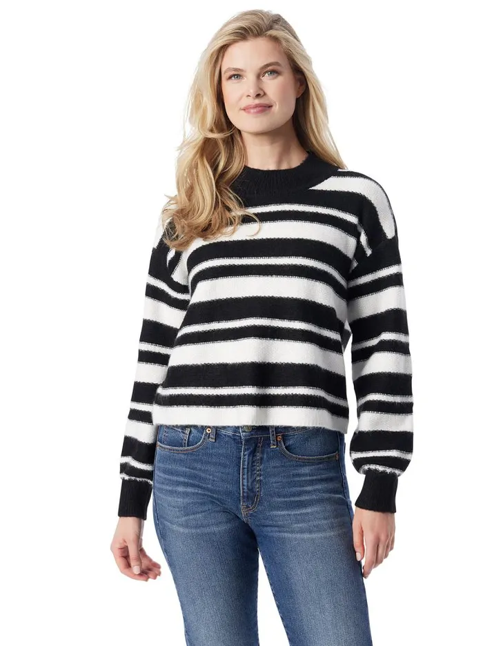 Women Jessica Simpson Tops and Tees Portia Sweater In Anthracite Combo