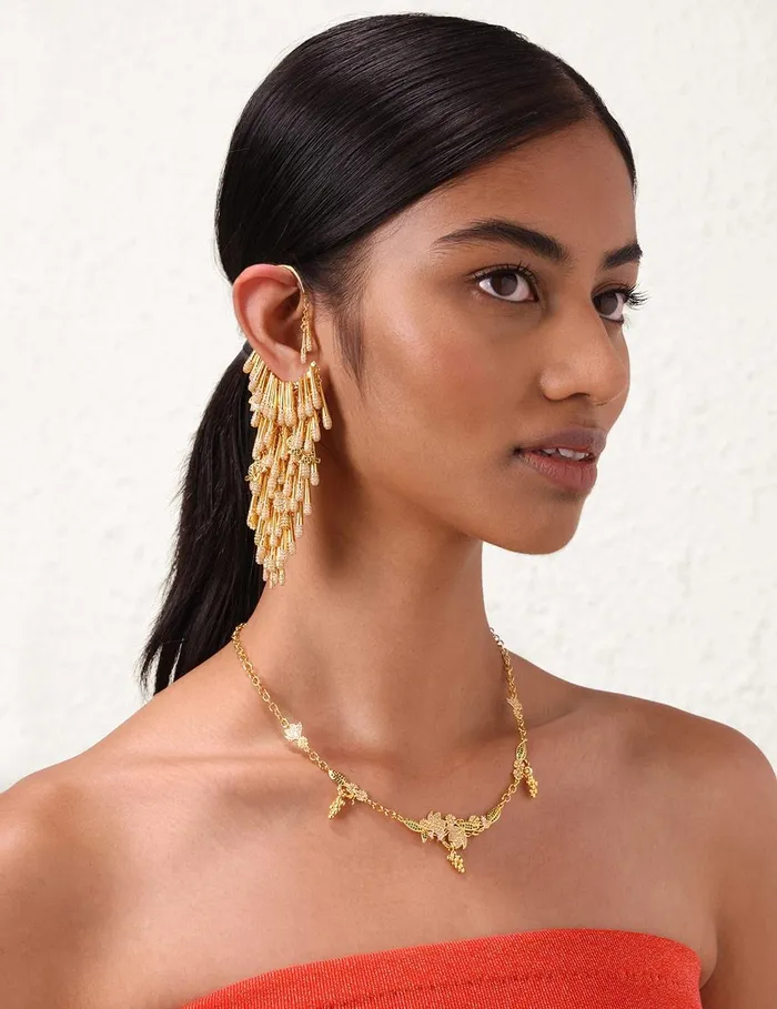 Women Jewellery Zimmermann Bloom Necklace Goldgreen