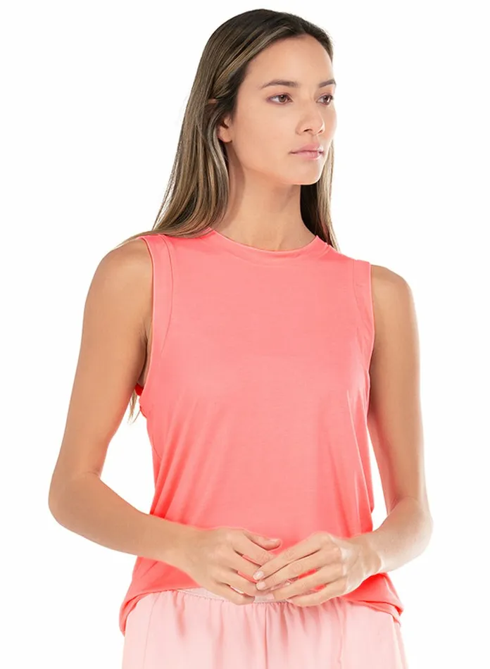 Women KSwiss Tennis and Pickleball BACK COURT TANK Flamingo