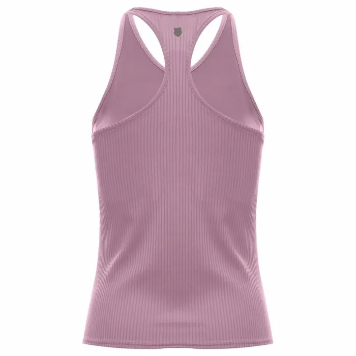 Women KSwiss Tennis and Pickleball RIB TANK WBRA Soft Berry